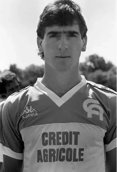 A portrait of Eric Cantona at professional side Auxerre.