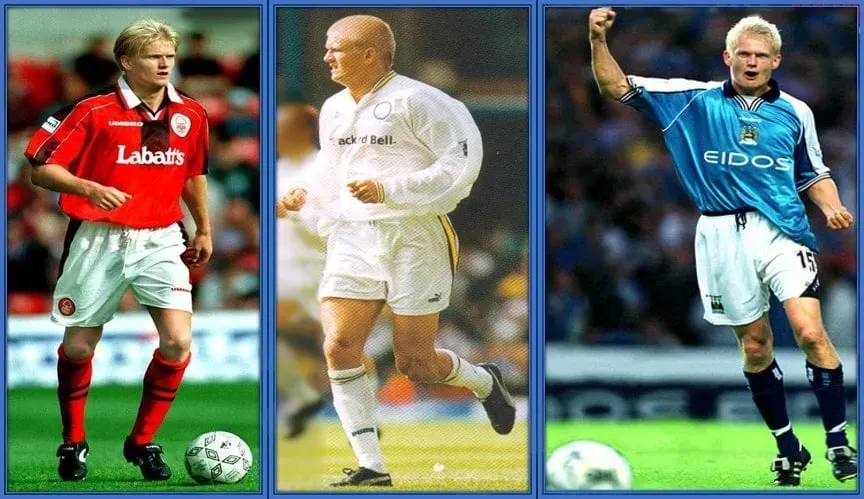 This photo displays the playing career days of Erling Haaland's father - Alf-Inge Rasdal Håland.