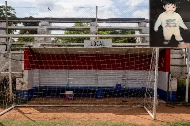 El campo seco y duro donde Miguel Almiron aprendi&oacute; a jugar al f&uacute;tbol. Cr&eacute;dito a ThePlayersTribune