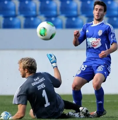 A rare photo of footballer playing for C.D Feirense.