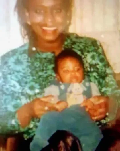 Baby Fikayo Tomori and his Mother.