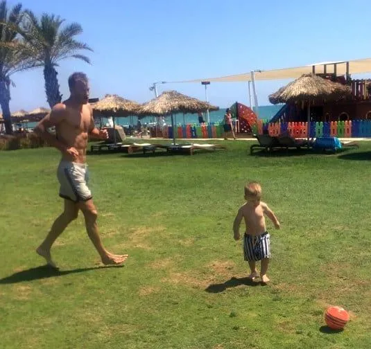Andriy Yarmolenko molding his son Ivan on following his trade