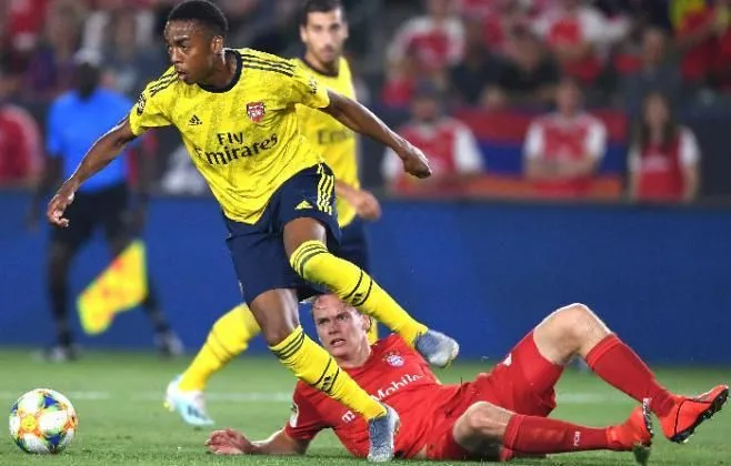 The moment Willock won the hearts of Arsenal Fans. Credit to TheSun