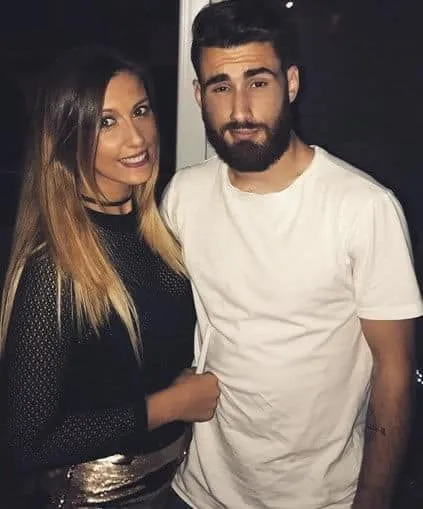 Rafa Silva with his girlfriend Claudia Duarte. Image Credit: CMjournal.