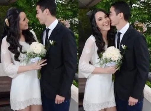 Foto de boda de Miguel Almiron y Alexia Notto
