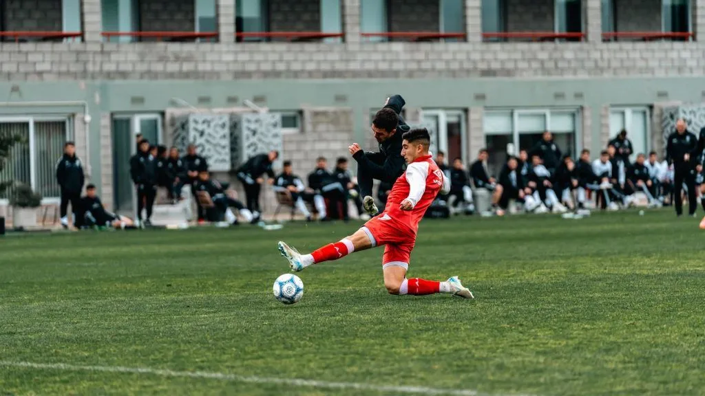 Illustrative stock photo: professional soccer athlete training