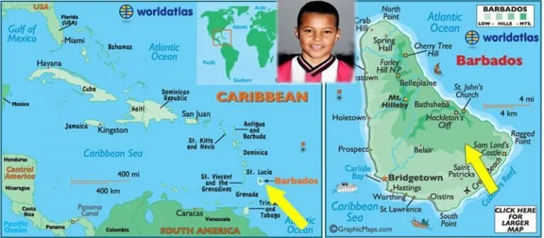Spiegazione delle origini della famiglia Tyrone Mings. Credito di immagine: WorldAtlas
