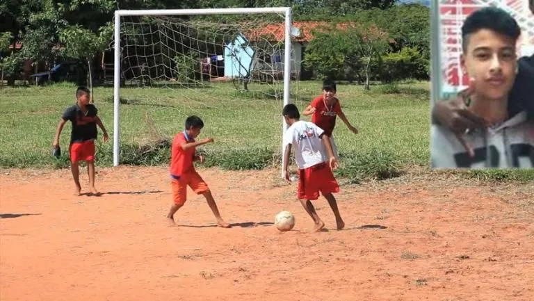 The local fields of Guarulhos- Where Football began for Gabriel Martinelli. Image Credit: TheSun