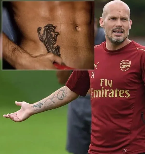 Freddie Ljungberg Tattoo & resultant Disease. Image Credit: TheSun
