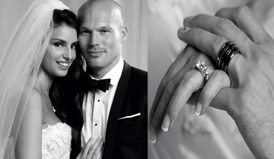 Freddie Ljungberg Wedding photo with Natalie Foster. Credit: Instagram