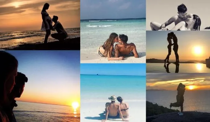 Lorenzo Pellegrini and his girlfriend turned wife at several beautiful seaside destinations. Image Credit- Instagram