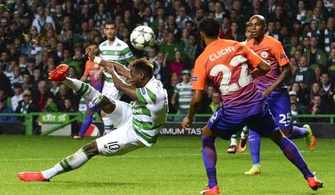 Moussa Dembele endured a huge rise by scoring to Man City in the Champions League. Image Credit- Hailhailmedia