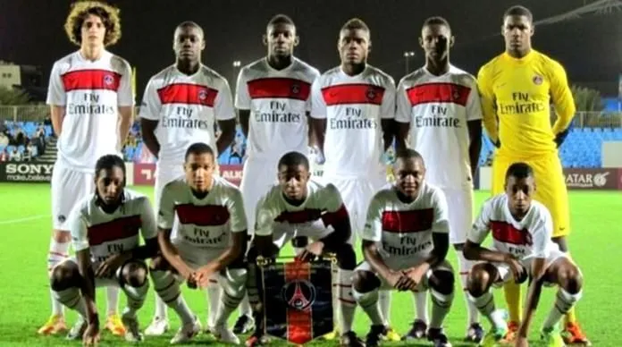 A rare photo of U17 PSG winners of the Al Kass Cup in 2012. Moussa Dembele was with Rabiot, Coman, Ongenda, Kimpembe, Maignan and Dembele. Image Credit- Leparisien