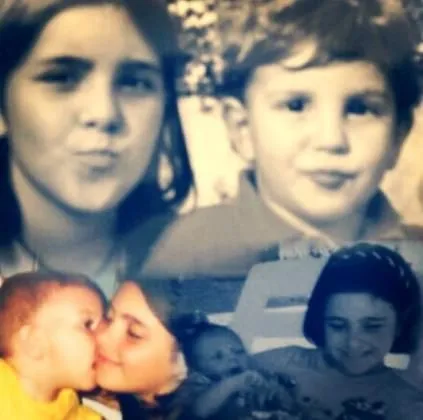 Lorenzo Pellegrini spent the early years of his life mostly around his big sister named Gemella. Image Credit: Instagram