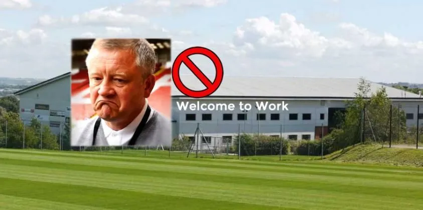 Chris Wilder upon joining Sheffield ripped down of motivational slogans festooning the training ground. Image Credit: SuFc&nbsp;and Twitter