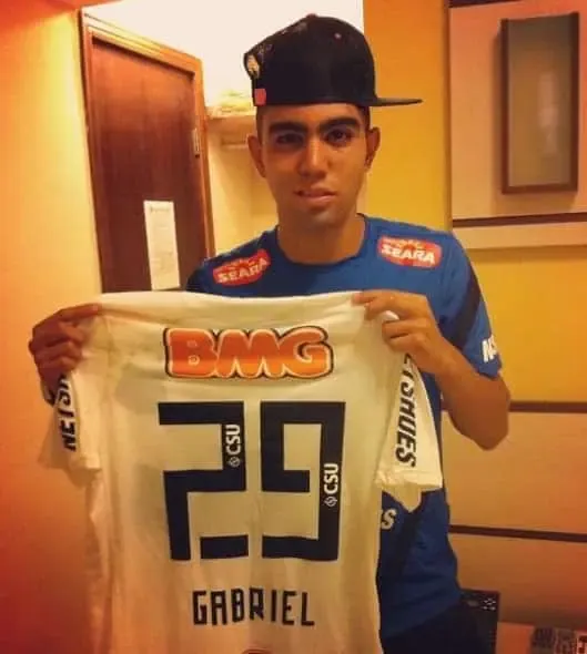 Young Gabriel before he made it in football.