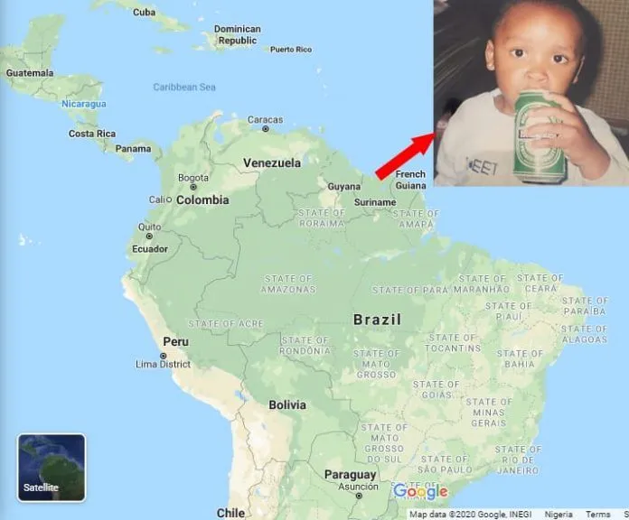 This is Suriname where Steven Bergwijn's Parents came from. Credits: GoogleMaps and Instagram