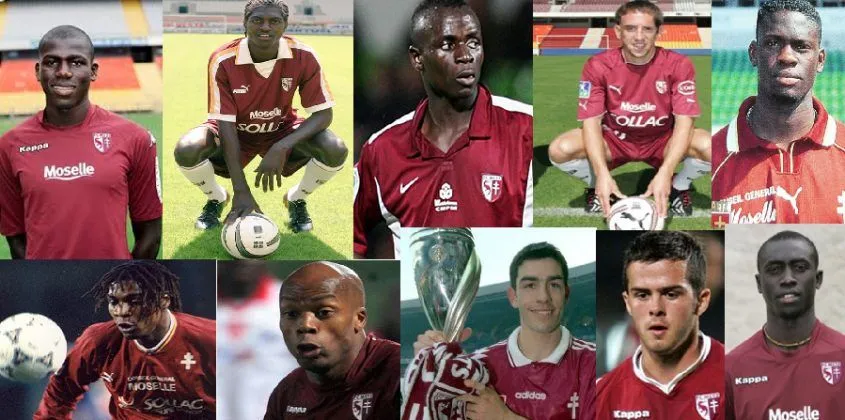 Notable Footballers who have grazed FC Metz. Credits: FC Metz, Ebay, Twitter, FootMercato, HighburyInn, FB & Irish Sun