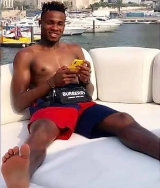 Photo evidence that Samuel Chukwueze has no tattoos yet. Image Credit: Gistmania.