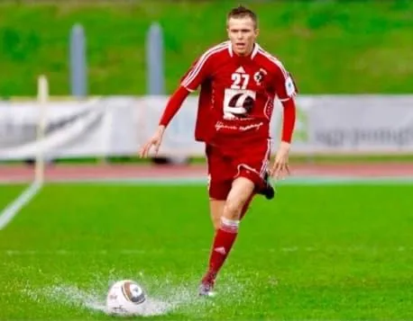 A rare photo of the midfielder at Interblock. Image Credit: Calcioengland.