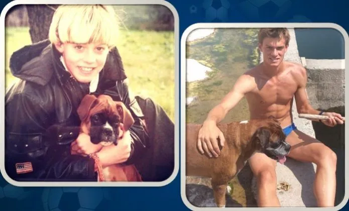Did he actually grow up with the same dog? Image Credits: Instagram.