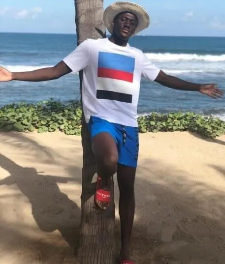 The footballer loves to spend quality time at the seaside.