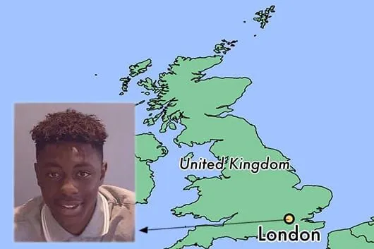 Young Eberechi Eze was brought up at London capital. Cred: IG and WorldAtlas.