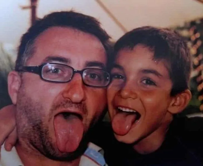 Meet one of Ferran Torres' Parents- his super cool dad (during his childhood days)- Credit: Instagram.