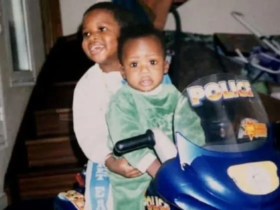 Young Ibrahima Konate grew up alongside his kid brother, Moriba, whom he considers his best friend.- IG