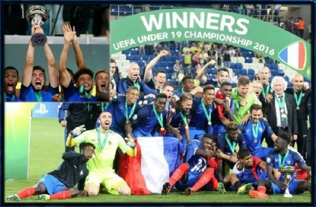 The youngster was among the 2016 UEFA European Under-19 winning team. 📷: Actusen and UEFA