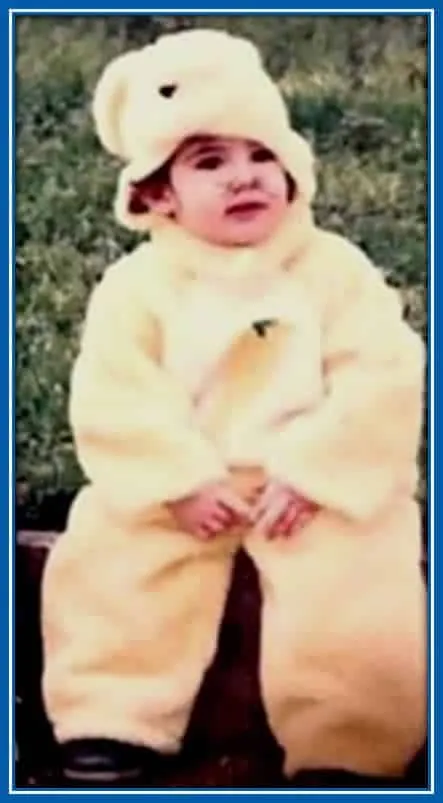 One of the earliest known childhood photos of Goncalo Guedes. 📷: Instagram.