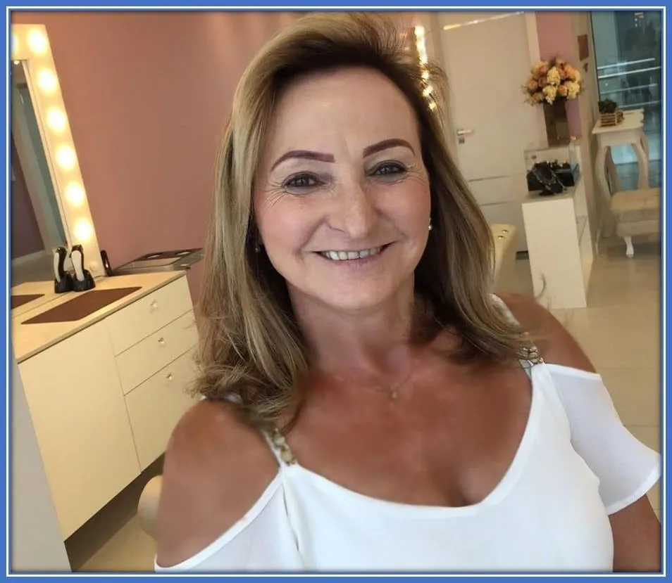 Meet Claudete Telles. She is Alex's mum.