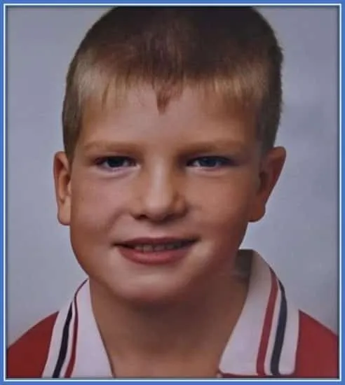 A rare photo of the striker during his career buildup with Rosenborg