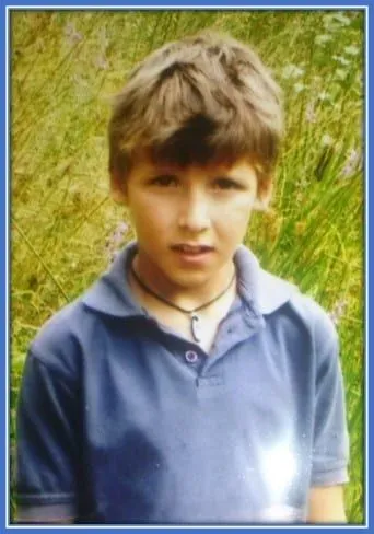 Uma linda foto de inf&acirc;ncia de Ruben Dias.