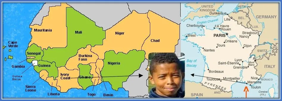 This map explains Wesley Fofana Family Origin.
