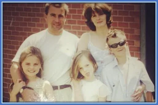 A rare photo of Patrick Bamford Family - in the early 2000s.