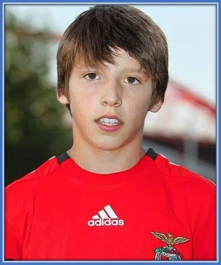 O jovem Ruben Dias, nos primeiros tempos do Benfica.