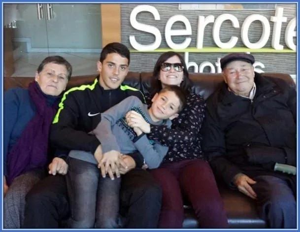Cherishing family ties: Pablo Fornals' heartwarming moments with his grandparents.
