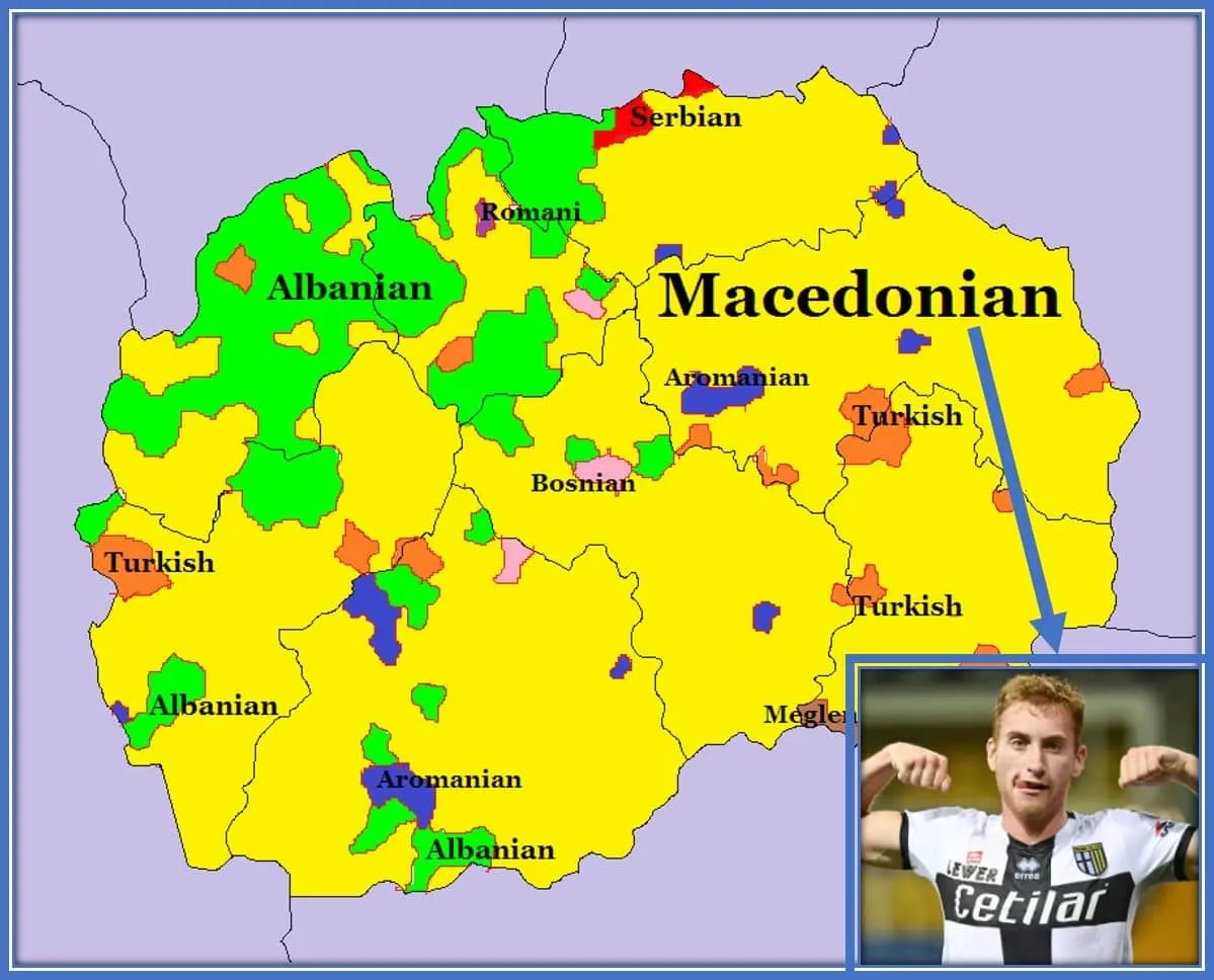 This map explains Dejan Kulusevski's Family Origins.