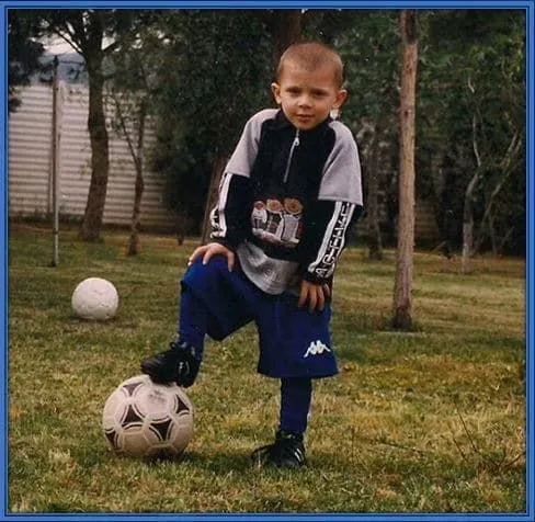 Nicolo Barella in his Childhood. The little boy could fell his destiny calling him at this age.