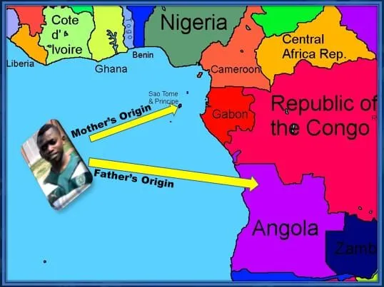 We did research to find out where his Dad and Mum comes from.