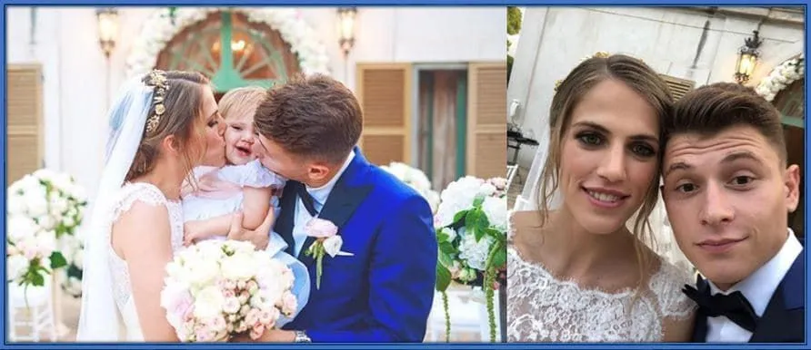 Nicolo Barella and Federica Schievenin's Wedding.