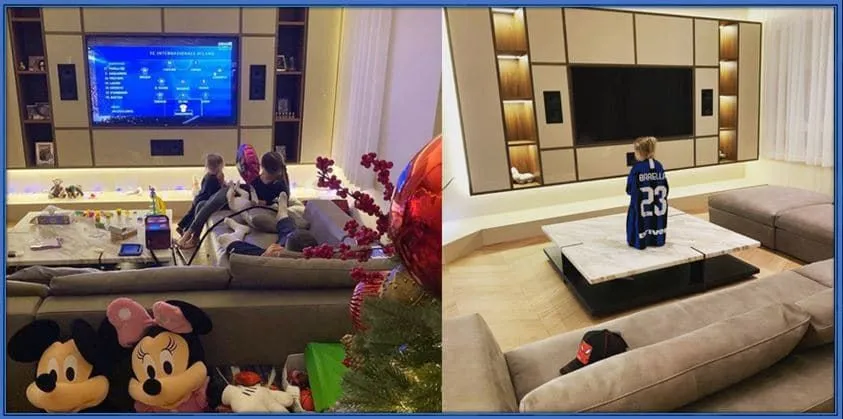 He has a cool house with a beautiful interior design.