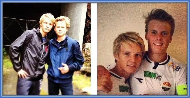 He (left in both photos) was an asset to both club and country.