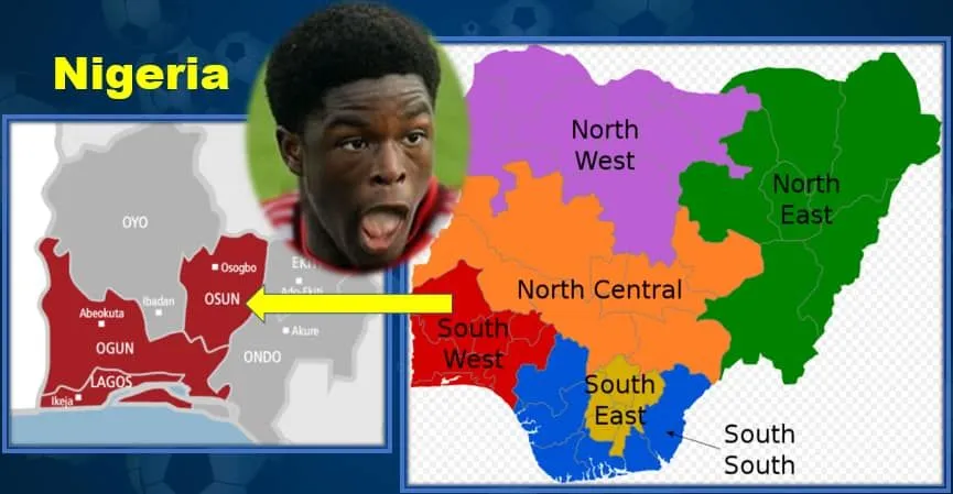 The name Orisunmi has Ondo origin. It appears one of Josh Maja's parents is from Ondo state, Nigeria.