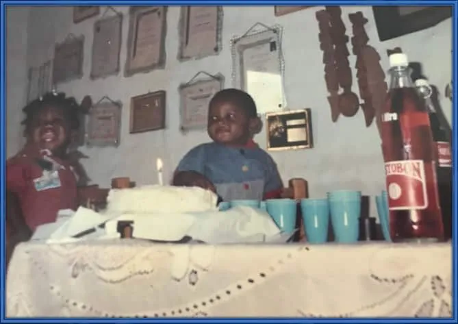 Little Yerry celebrating his first birthday.