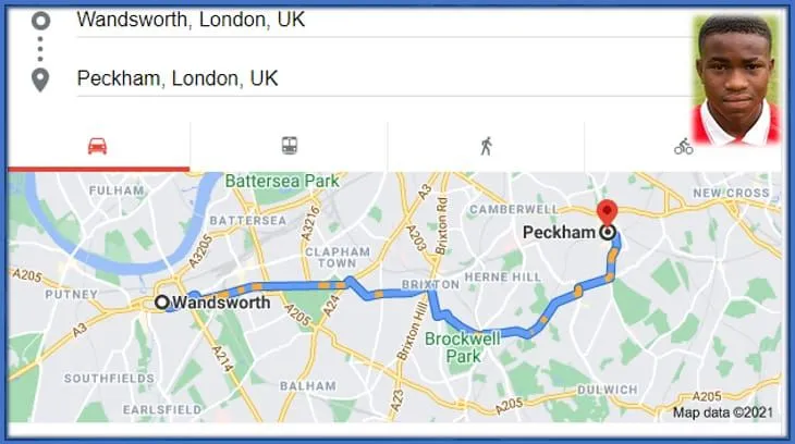 Ademola Lookman grew up in Peckham, the home of Naira Marley.