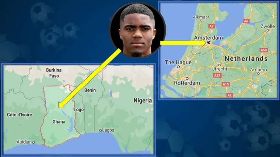 This map explains Myron Boadu's family origin.