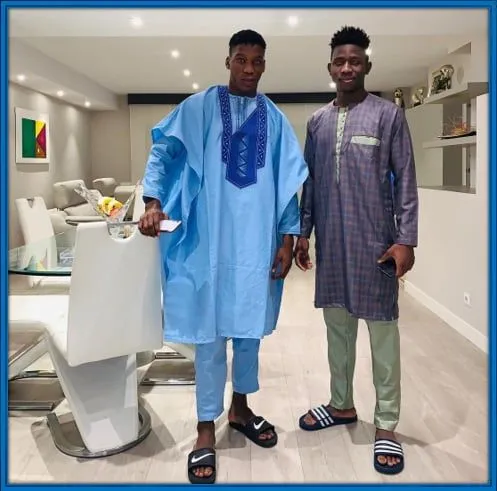 Lass Kourouma is picture alongside his super successful brother.