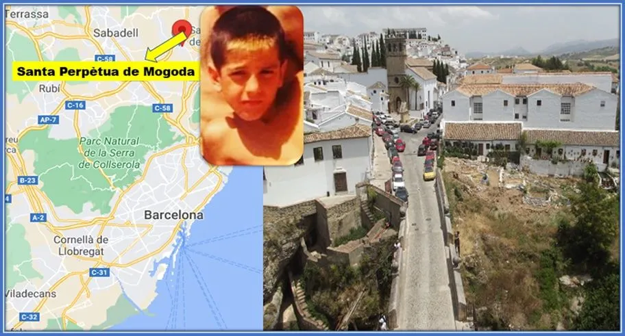This map explains Gerard Moreno Family Origin.